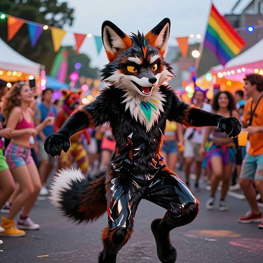 Joyful Gay Black Fox Street Festival