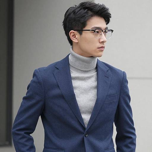 Confident Young Man in Stylish Suit