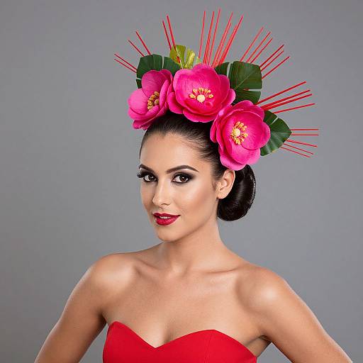 Carmen Miranda Inspired Vibrant Portrait