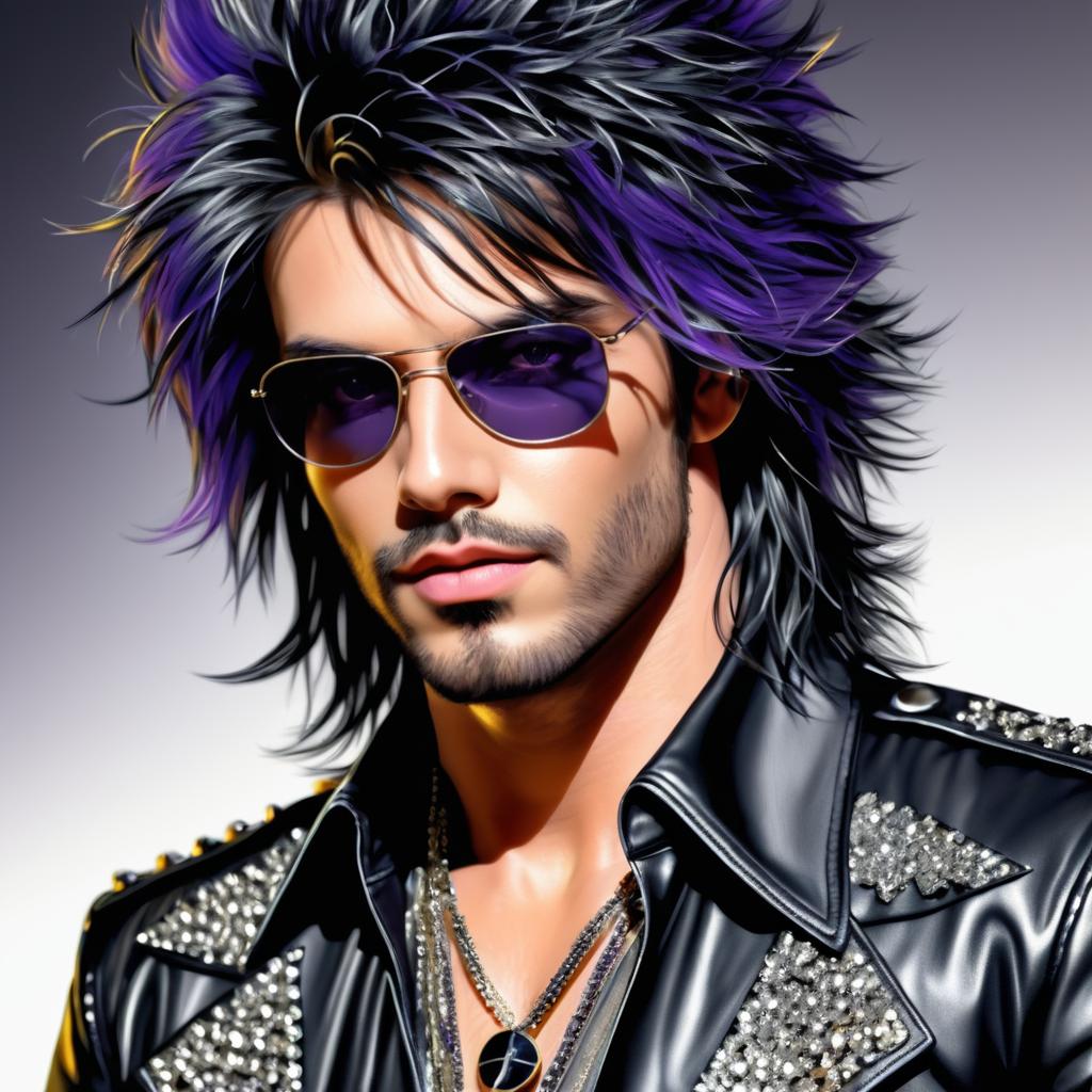 Charismatic Male Rock Star Portrait