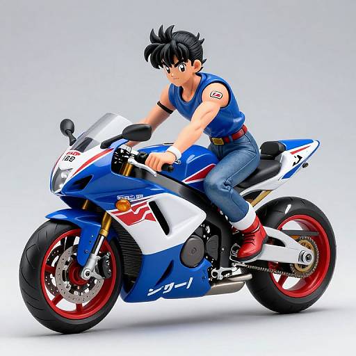 Collectable Japanese Style Motorbike Figure