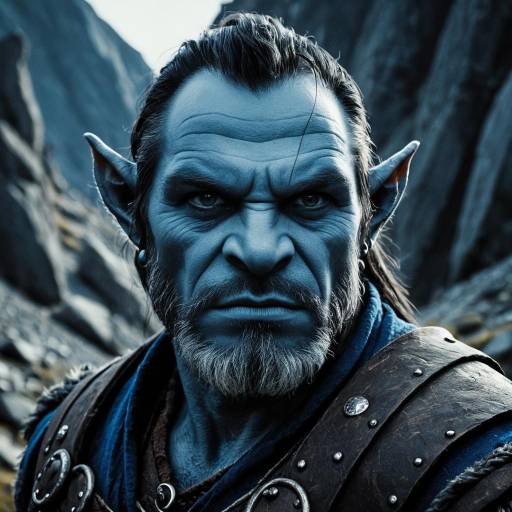 Portrait of Dravak the Mountain Orc Wanderer