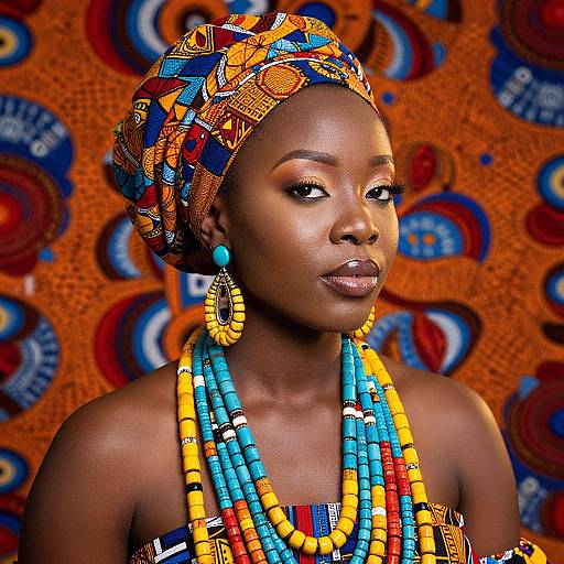 Vibrant Portrait of African Elegance