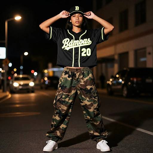 Urban Hip Hop Baseball Jersey Style