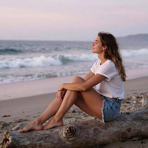 Kristen Welker Relaxing on Beach