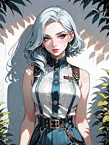 Sophisticated Woman in Stylish Jumpsuit