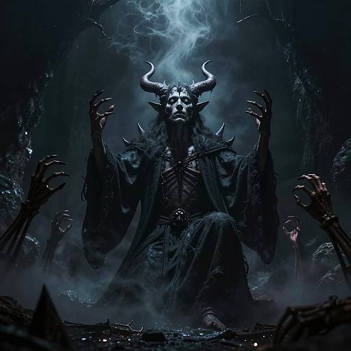 Abyssal Necromancer Ritual Scene