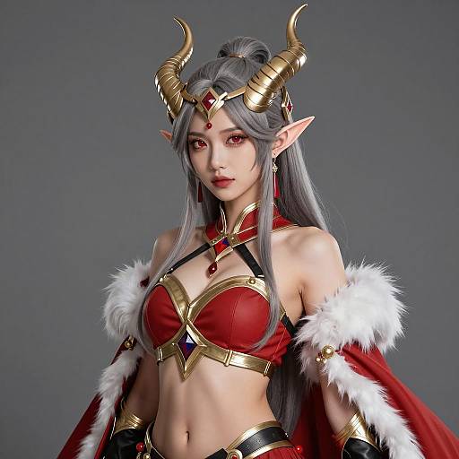Elegant Fantasy Elf Warrior Character Design
