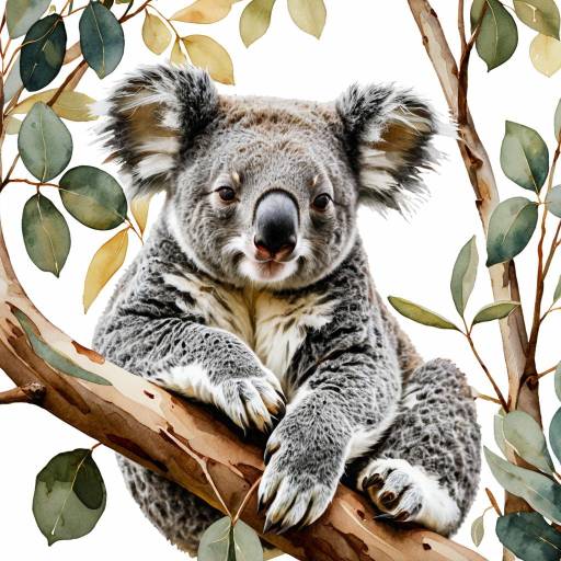 Dreamy Koala in Eucalyptus Bliss Dreamy Koala in Eucalyptus Bliss