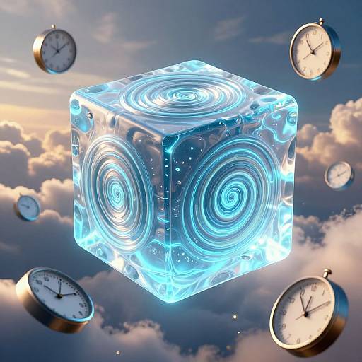 Cyberpunk Bioluminescent Gelatinous Cube