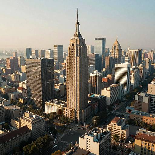 Detailed Cinematic Cityscape Artwork