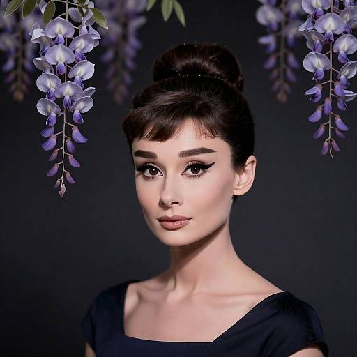 Prickly Audrey Hepburn with Wisteria