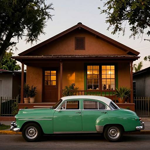 Vintage 1940s Culiacan House Scene