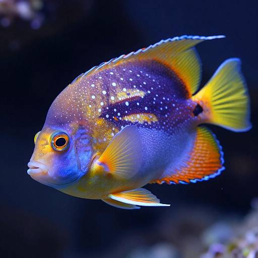 Vibrant Tropical Fish Close-Up Shot