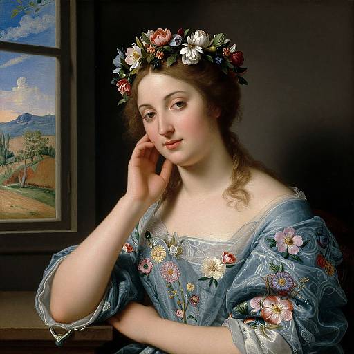 Allegorical Portrait of Young Woman