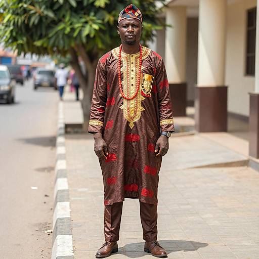 Traditional Nigerian Male in Daylight