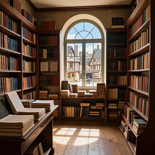 Classic French 16th-Century Bookstore