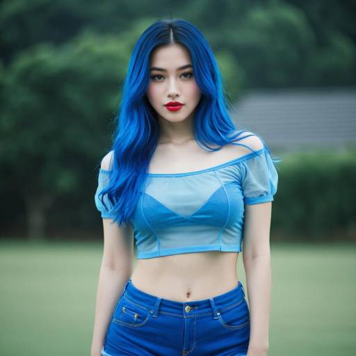 K-Pop Inspired Ariel in Blue Attire