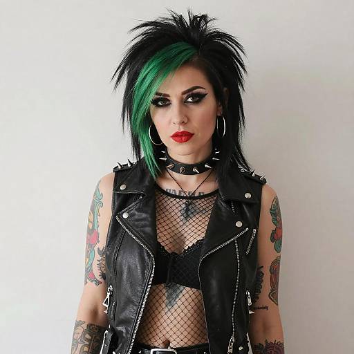 Confident Punk Woman Portrait