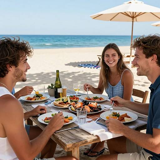 Rustic Beachside Dinner with Friends