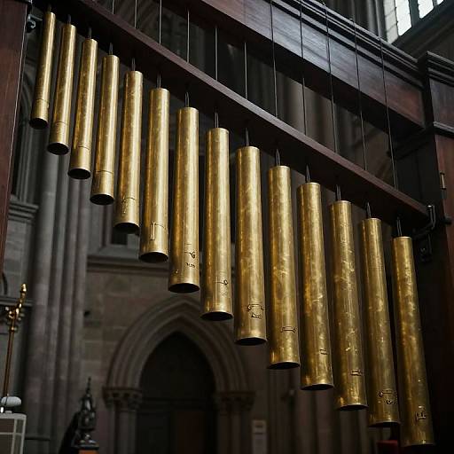 Golden Pendulums in Ethereal Cathedral