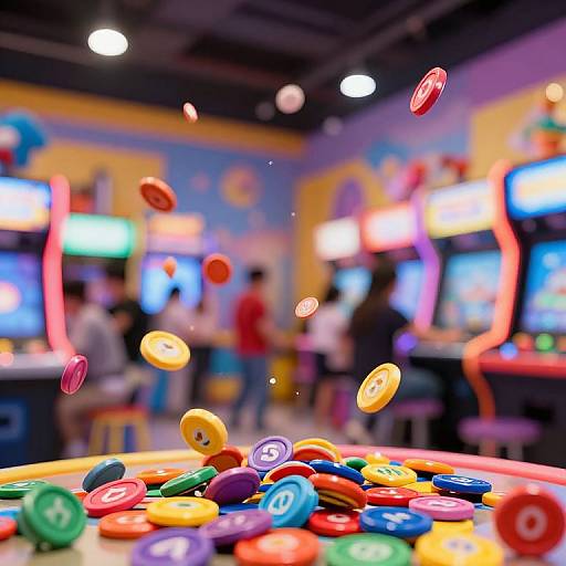 Dynamic Arcade Tokens in Motion