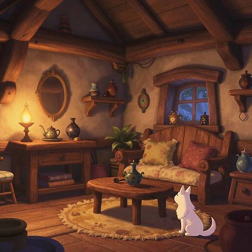 Whimsical Cozy Disney Cottage Interior