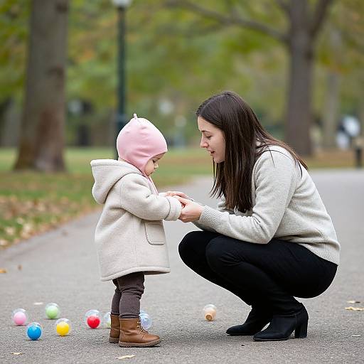 Tender Mother and Child Moment