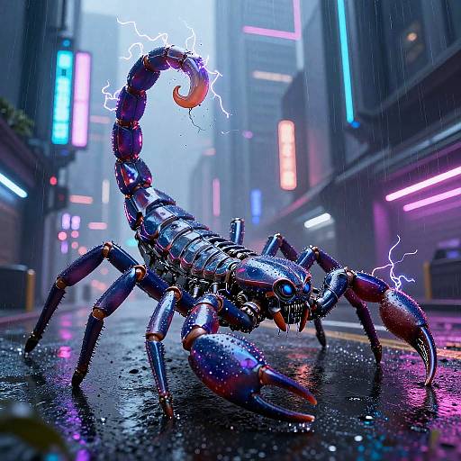 Cyberpunk Scorpion Humanoid Warrior