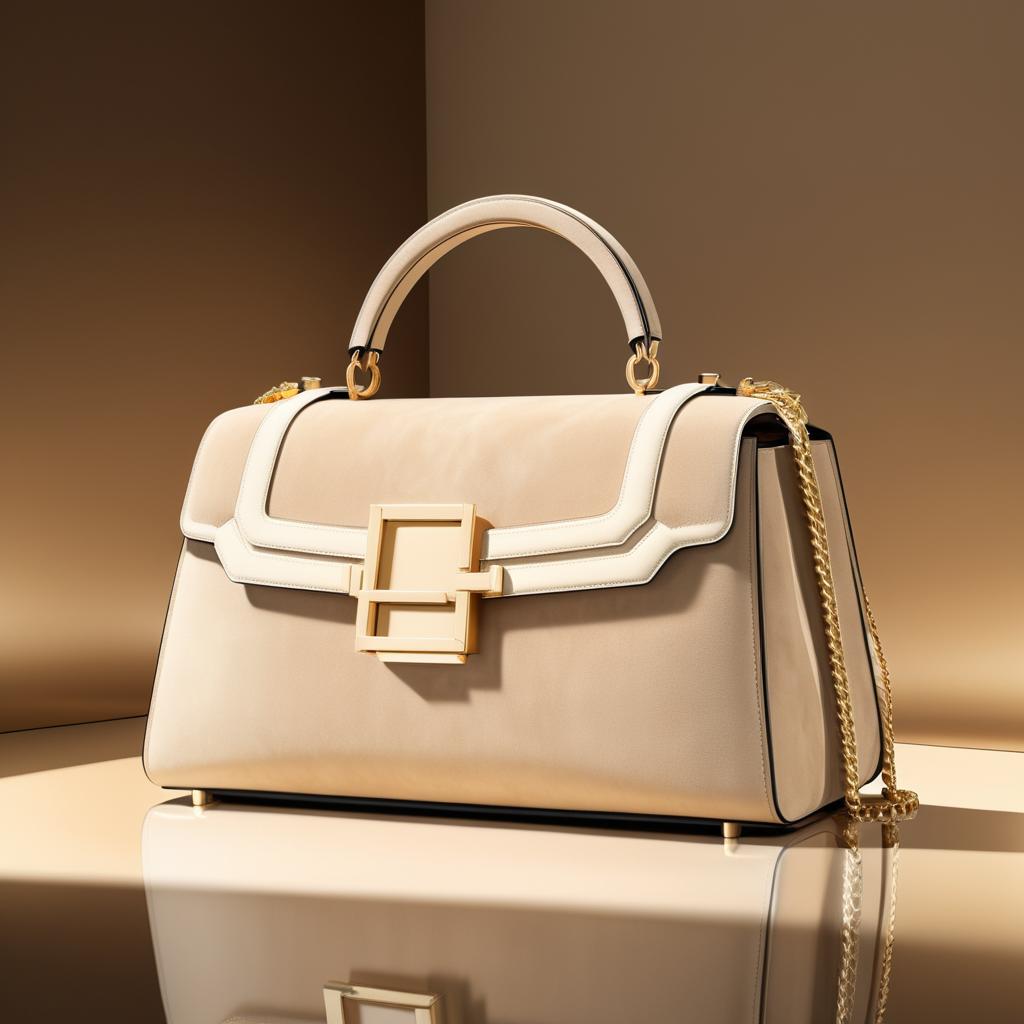 Luxurious Designer Handbag Rendering