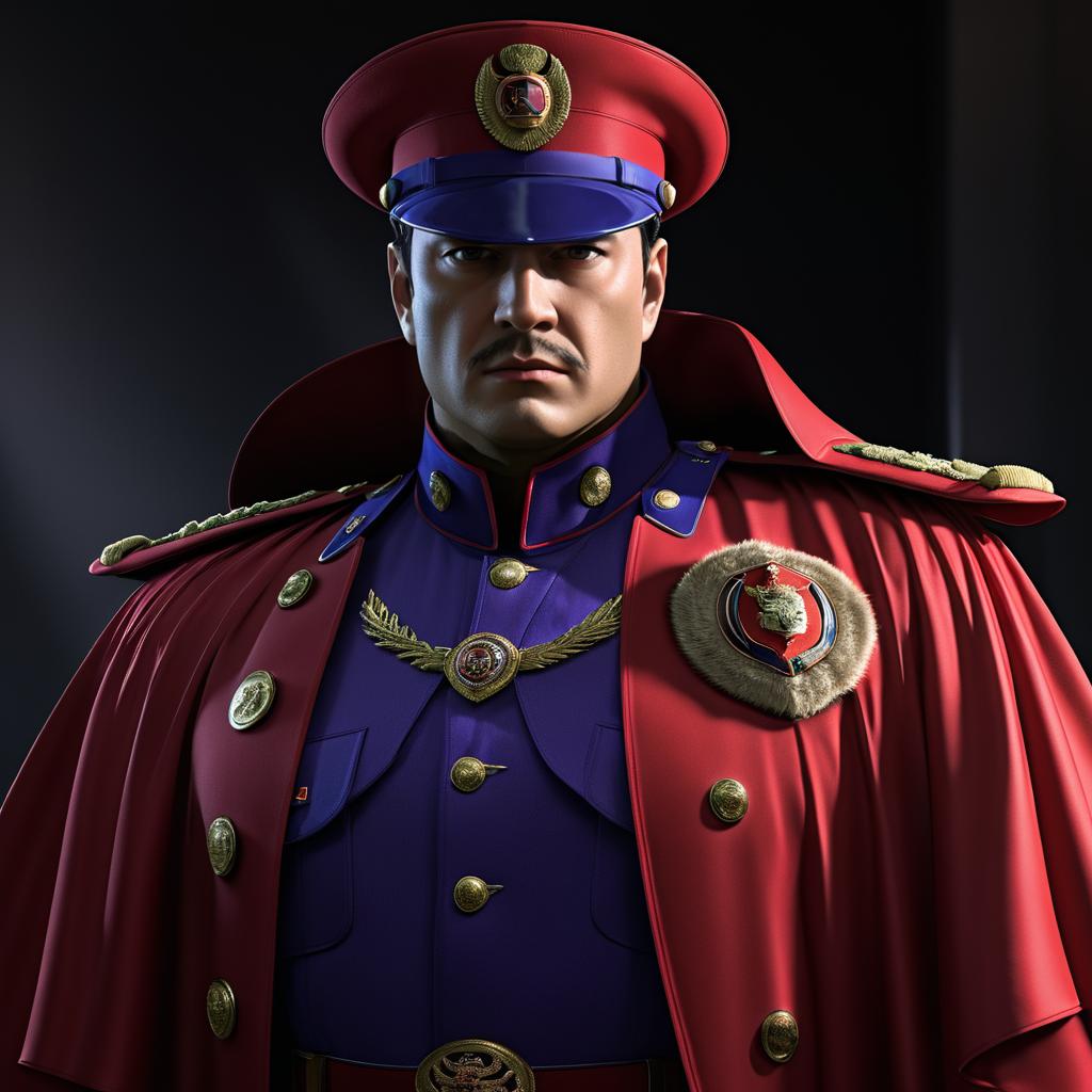 Photorealistic M. Bison Portrait