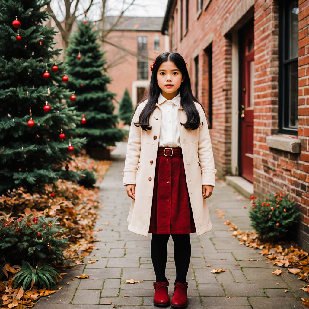 Charming Vintage Holiday Outfit for Girls