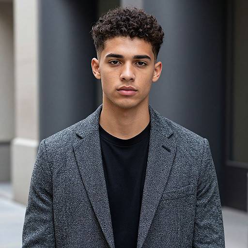 Stylish Young Man in Urban Portrait