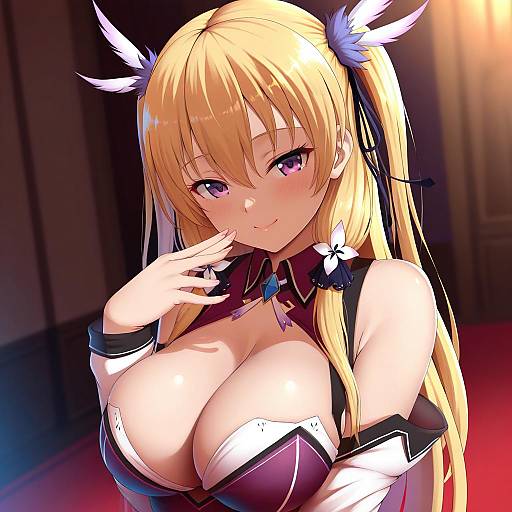 Illustration of Alisa reinford, eiyuu densetsu in the style of Dearonnus