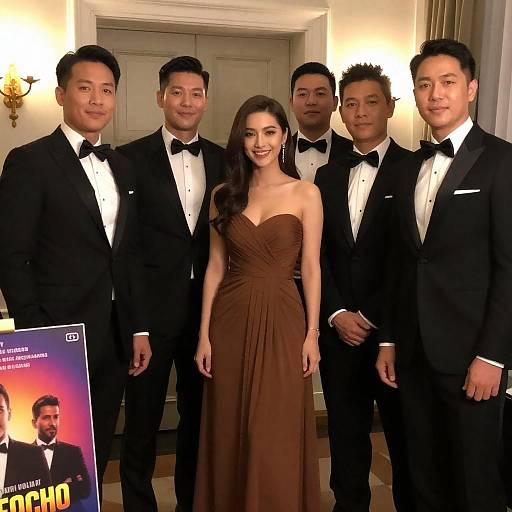 Golden Hour Black-Tie Group Portrait