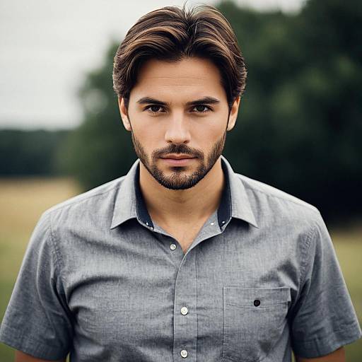 Casual Outdoor Portrait of a Young Man