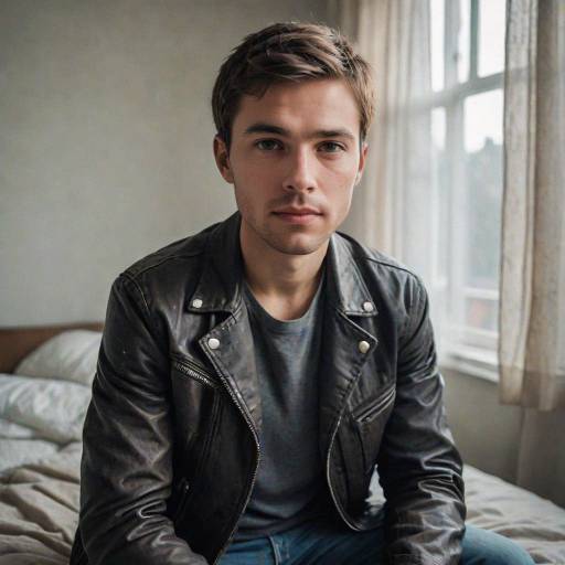 Candid Bedroom Portrait of Young Man Candid Bedroom Portrait of Young Man