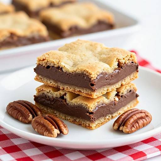 Stacked Cinnamon Pecan Cookie Bars