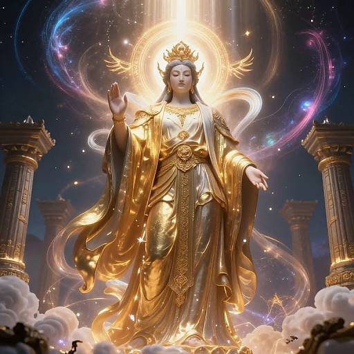 Majestic God Amidst Cosmic Divine