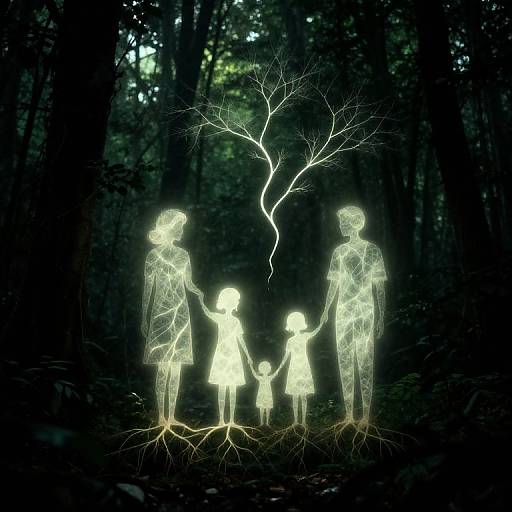 Abstract Kinship in Mystical Forest