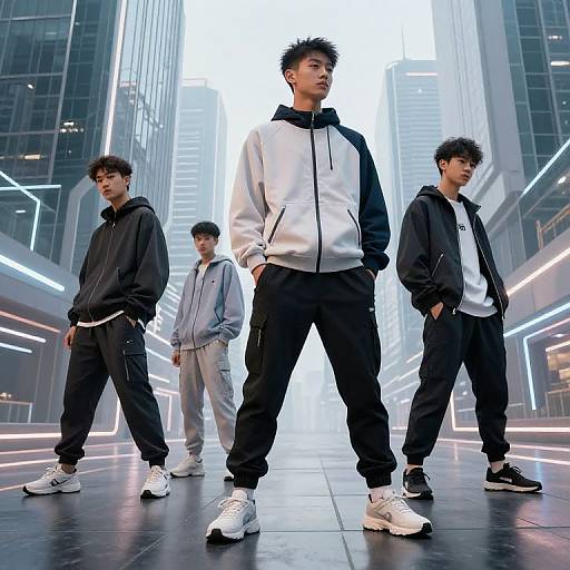 Futuristic Urban Streetwear Joggers