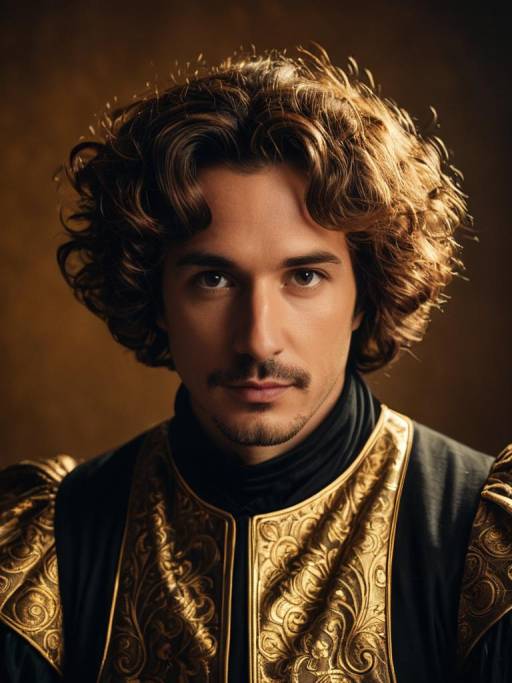 Man in Ornate Renaissance Costume Portrait