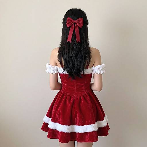Realistic Novelty Christmas Dress Girl