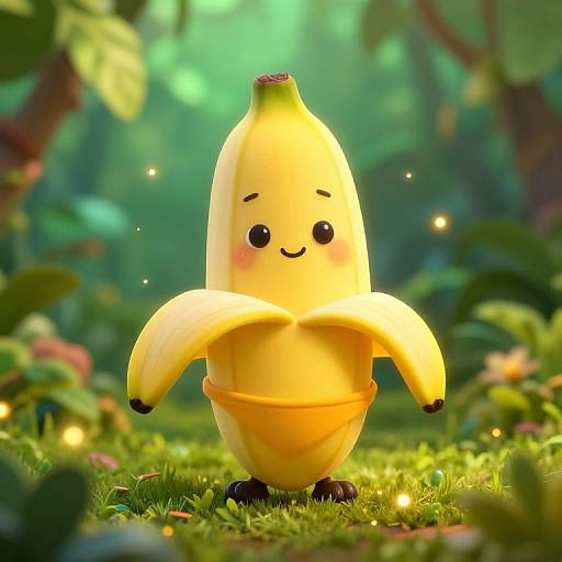 Whimsical Nano Banana Bikini Jungle