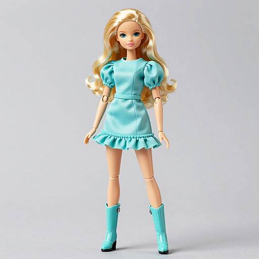 Fashion Doll in Turquoise Outfit