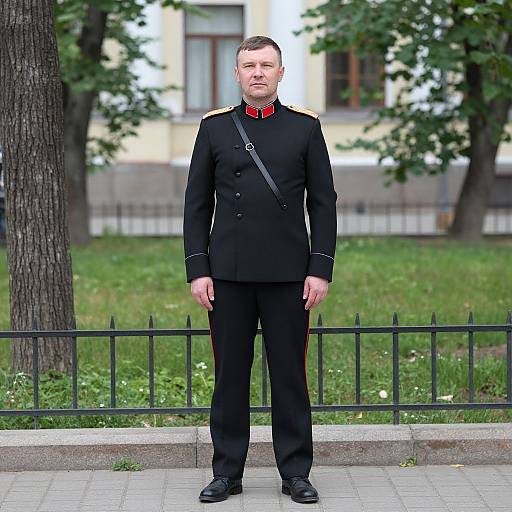 Man in Russian Communist Uniform