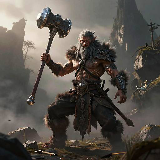 Fallen Shaman with Glowing Tattoos