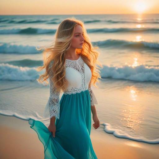 Serene Beach Beauty at Sunset