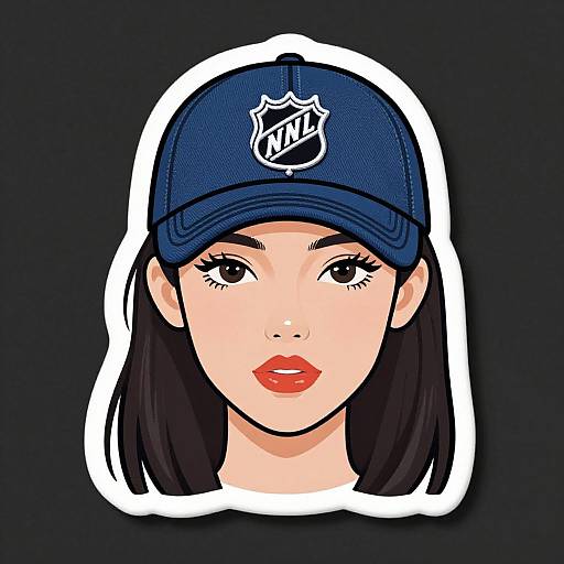 Fashion Woman with Sticker Patches