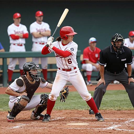 Intense Baseball Game Action Photo